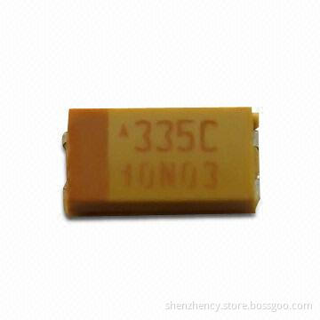 Tantalum Capacitor with ±20 and 10% Capacitance Tolerance and 2,000-hour Lifespan